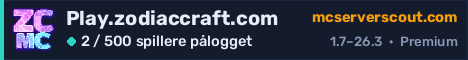 Banner for serveren Play.zodiaccraft.com