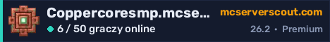 Banner serwera Coppercoresmp.mcserver.us