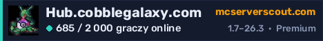 Banner serwera Hub.cobblegalaxy.com