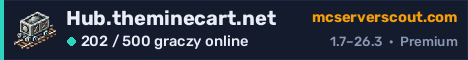 Banner serwera Hub.theminecart.net