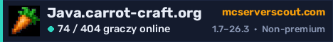 Banner serwera Java.carrot-craft.org