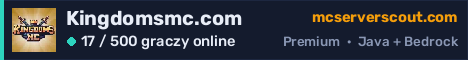 Banner serwera Kingdomsmc.com