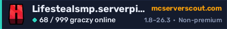Banner serwera Lifestealsmp.serverpit.com