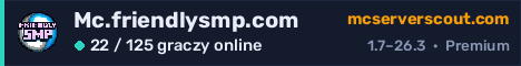 Banner serwera Mc.friendlysmp.com