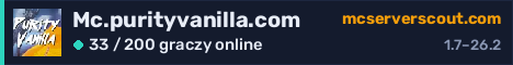 Banner serwera Mc.purityvanilla.com