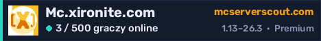 Banner serwera Mc.xironite.com