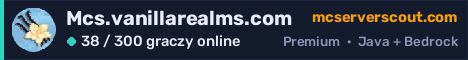 Banner serwera Mcs.vanillarealms.com
