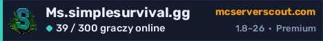 Banner serwera Ms.simplesurvival.gg