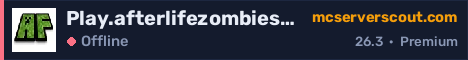 Banner serwera Play.afterlifezombies.com