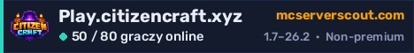 Banner serwera Play.citizencraft.xyz