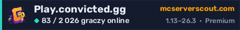 Banner serwera Play.convicted.gg