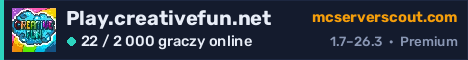 Banner serwera Play.creativefun.net