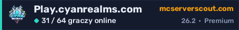 Banner serwera Play.cyanrealms.com