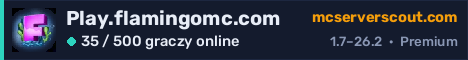 Banner serwera Play.flamingomc.com