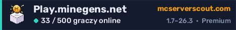Banner serwera Play.minegens.net