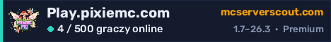 Banner serwera Play.pixiemc.com