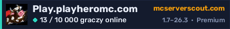 Banner serwera Play.playheromc.com