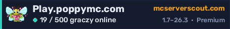 Banner serwera Play.poppymc.com