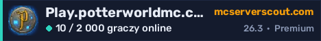 Banner serwera Play.potterworldmc.com