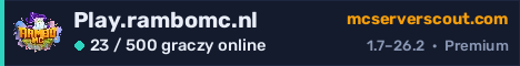 Banner serwera Play.rambomc.nl