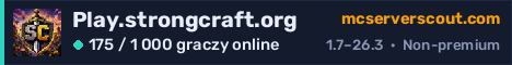 Banner serwera Play.strongcraft.org