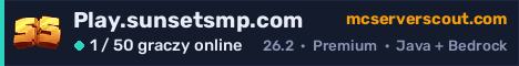 Banner serwera Play.sunsetsmp.com
