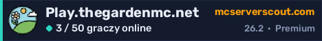 Banner serwera Play.thegardenmc.net