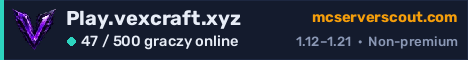 Banner serwera Play.vexcraft.xyz