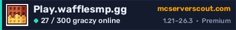Banner serwera Play.wafflesmp.gg
