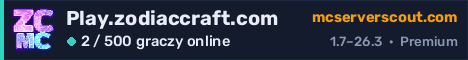 Banner serwera Play.zodiaccraft.com