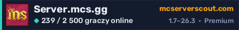 Banner serwera Server.mcs.gg