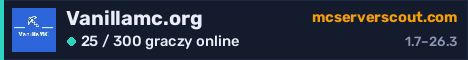 Banner serwera Vanillamc.org