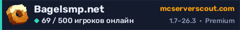Баннер сервера Bagelsmp.net