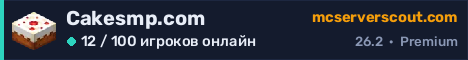 Баннер сервера Cakesmp.com