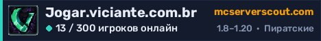 Баннер сервера Jogar.viciante.com.br