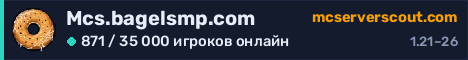 Баннер сервера Mcs.bagelsmp.com