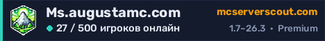 Баннер сервера Ms.augustamc.com