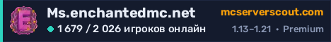 Баннер сервера Ms.enchantedmc.net