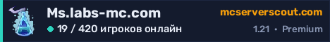 Баннер сервера Ms.labs-mc.com