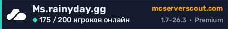 Баннер сервера Ms.rainyday.gg