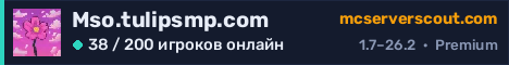 Баннер сервера Mso.tulipsmp.com