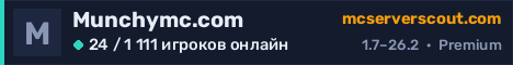 Баннер сервера Munchymc.com