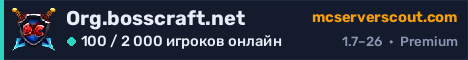 Баннер сервера Org.bosscraft.net