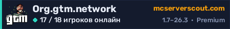 Баннер сервера Org.gtm.network