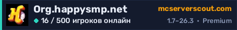 Баннер сервера Org.happysmp.net
