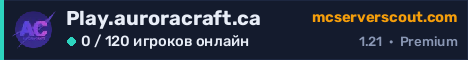 Баннер сервера Play.auroracraft.ca