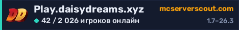 Баннер сервера Play.daisydreams.xyz