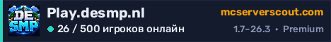 Баннер сервера Play.desmp.nl