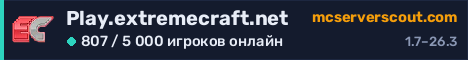 Баннер сервера Play.extremecraft.net