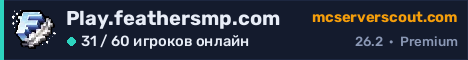 Баннер сервера Play.feathersmp.com